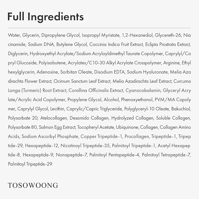 TOSOWOONG | Pink Peptide 12 PDRN Serum 33ml | PDRN de Salmón + 12 Péptidos