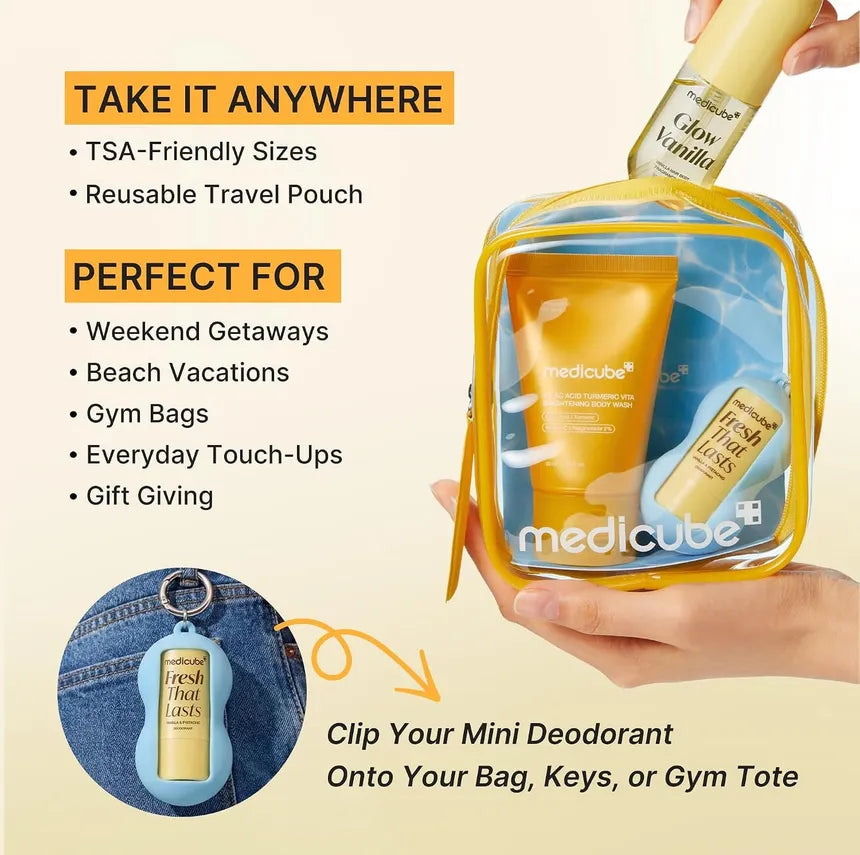 MEDICUBE Fresh Glow Travel Body Kit