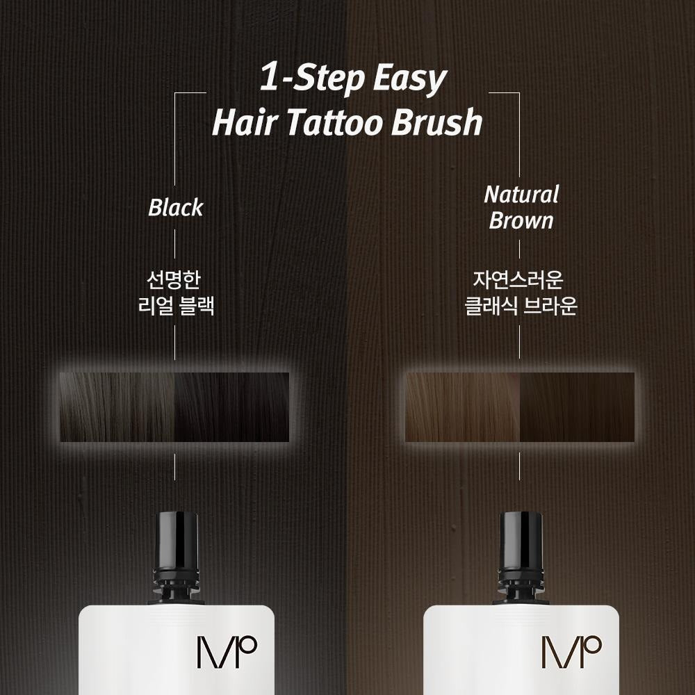 MODAMODA | 1-Step Easy Hair Tattoo Brush Set 5 ml x 4 (Black)