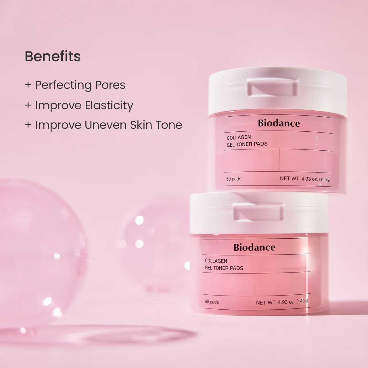 BIODANCE | Collagen Gel Toner Pads, 60 pads.