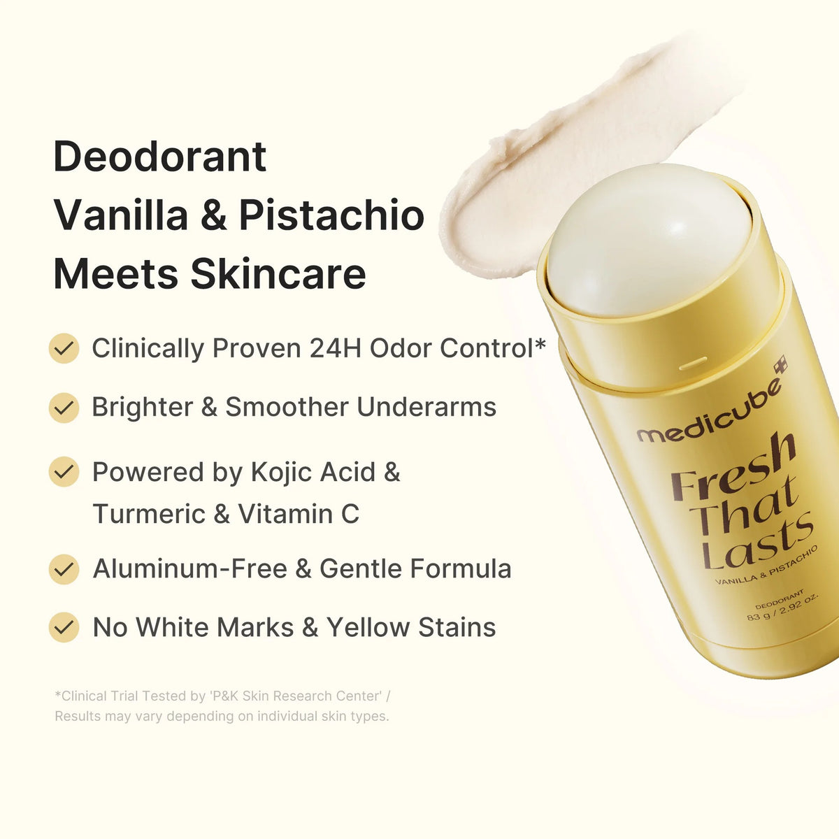 MEDICUBE |  Vanilla & Pistachio Deodorant 80 g