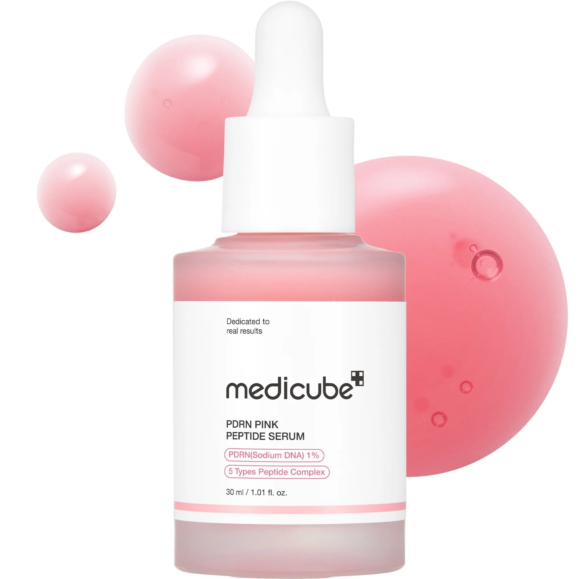MEDICUBE | PDRN Pink Peptide Ampoule Set 30 ml (+ Ampoule 10 ml + Moisturizing Cream 10 ml)